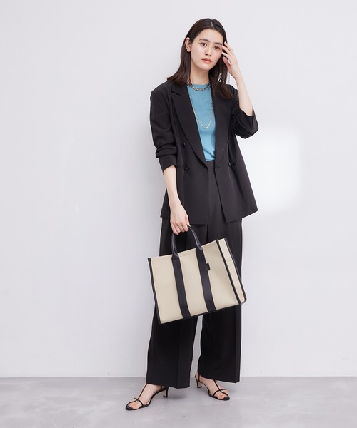 ROPE'（ロペ）の「【PETIT BATEAU（プチバトー）×ROPE'】ラウンドネックTEE（Tシャツ/カットソー・レディース・ホワイト/ブラック/オリーブ/ホワイト系その他2/ブルー系その他4・M/S）」の20枚目の写真