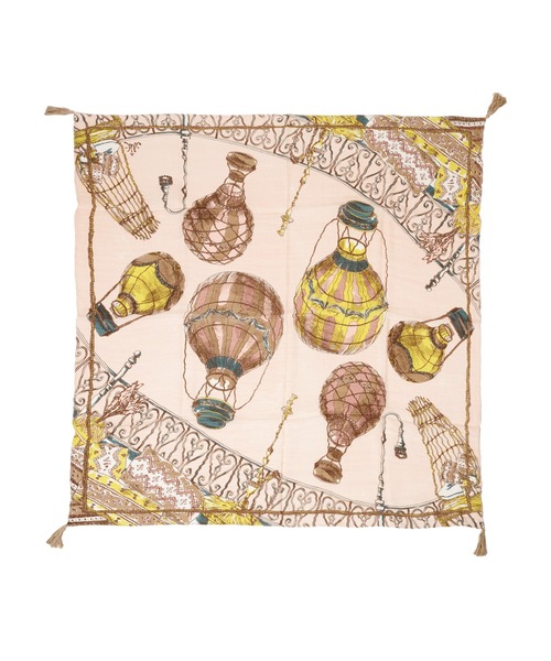 manipuri】シルクスカーフ ヴィレ・トワレ 65×65