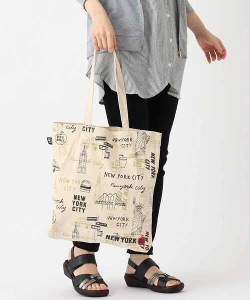 one'sterrace(ワンズテラス)の「◆【A4可】プリントA4トートバッグ(トートバッグ・レディース・サックスブルー/グリーン系/イエロー系その他/レッド・99)」の12枚目の写真