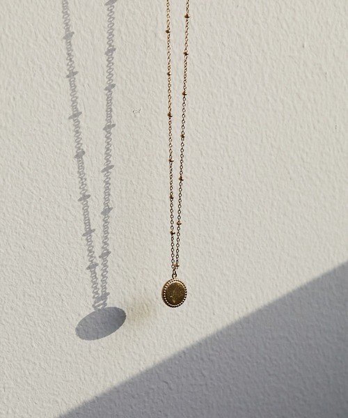 PAPILLONNER（パピヨネ）の「ステンレスコインネックレス（ネックレス・レディース・ゴールド・FREE）」の7枚目の写真