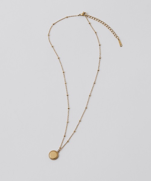 PAPILLONNER（パピヨネ）の「ステンレスコインネックレス（ネックレス・レディース・ゴールド・FREE）」の6枚目の写真