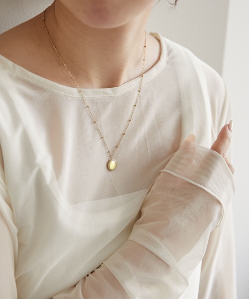 PAPILLONNER（パピヨネ）の「ステンレスコインネックレス（ネックレス・レディース・ゴールド・FREE）」の8枚目の写真