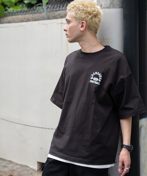 WEGO(ウィゴー)の「WEGO/ヘビーウエイトワンポイントロゴT(Tシャツ/カットソー・メンズ・グレー/ホワイト/ブラック/ダークグリーン・MEDIUM/LARGE)」の1枚目の写真