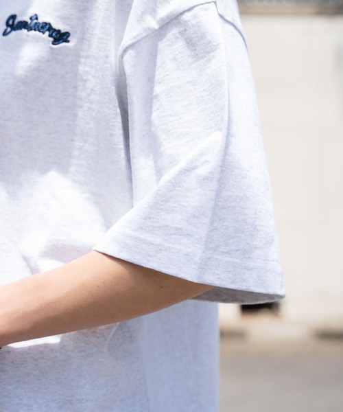 WEGO(ウィゴー)の「WEGO/ヘビーウエイトワンポイントロゴT(Tシャツ/カットソー・メンズ・グレー/ホワイト/ブラック/ダークグリーン・MEDIUM/LARGE)」の17枚目の写真