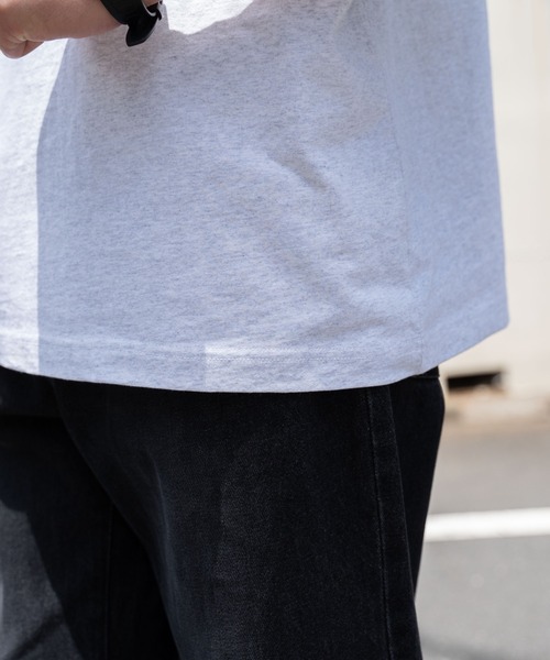 WEGO(ウィゴー)の「WEGO/ヘビーウエイトワンポイントロゴT(Tシャツ/カットソー・メンズ・グレー/ホワイト/ブラック/ダークグリーン・MEDIUM/LARGE)」の18枚目の写真