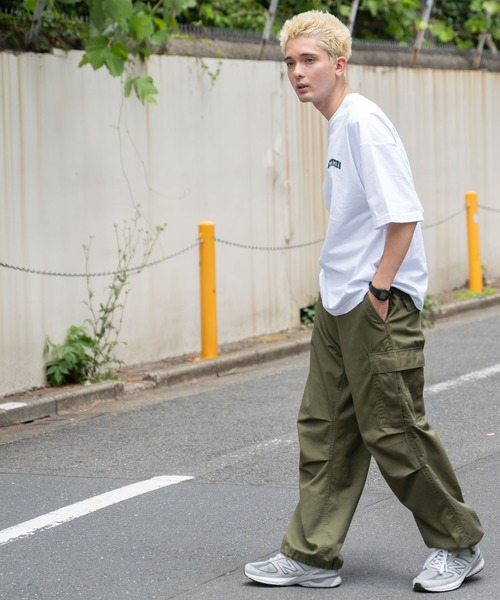 WEGO(ウィゴー)の「WEGO/ヘビーウエイトワンポイントロゴT(Tシャツ/カットソー・メンズ・グレー/ホワイト/ブラック/ダークグリーン・MEDIUM/LARGE)」の20枚目の写真