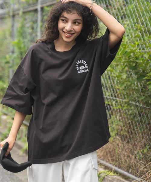 WEGO(ウィゴー)の「WEGO/ヘビーウエイトワンポイントロゴT(Tシャツ/カットソー・メンズ・グレー/ホワイト/ブラック/ダークグリーン・MEDIUM/LARGE)」の8枚目の写真