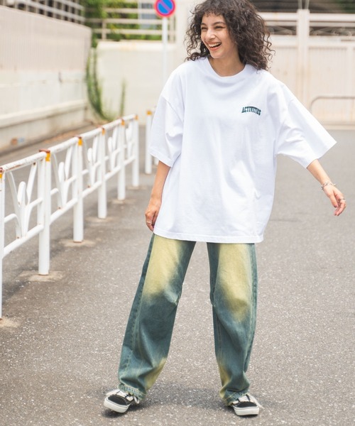 WEGO(ウィゴー)の「WEGO/ヘビーウエイトワンポイントロゴT(Tシャツ/カットソー・メンズ・グレー/ホワイト/ブラック/ダークグリーン・MEDIUM/LARGE)」の7枚目の写真