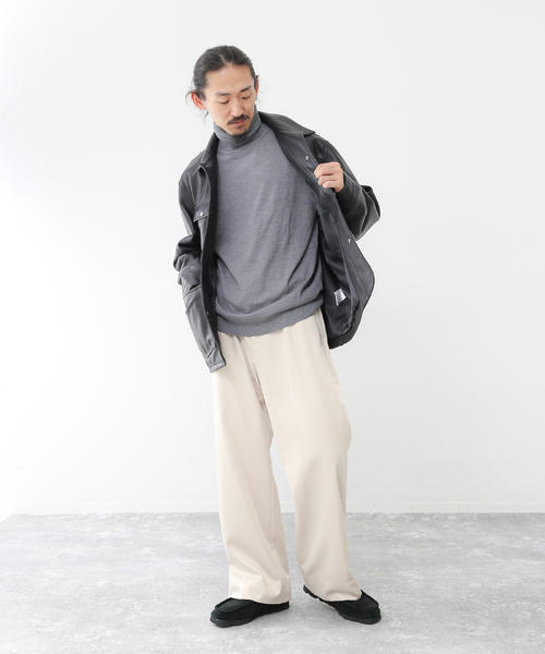 FOLL / フォル】wardrobe sheep leather coverall（ライダース
