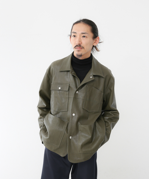 FOLL / フォル】wardrobe sheep leather coverall（ライダース