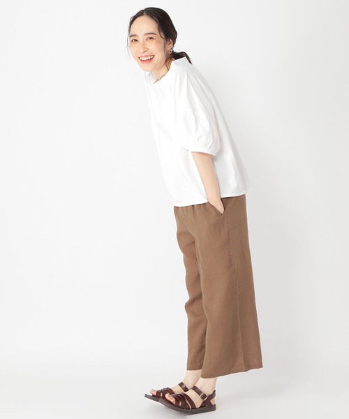 studio CLIP（スタディオクリップ）の「USAコットンパフスリーブプルオーバー2（Tシャツ/カットソー・レディース・その他1/その他2/ライトグレー/スモーク/オフホワイト・LARGE/MEDIUM）」の12枚目の写真