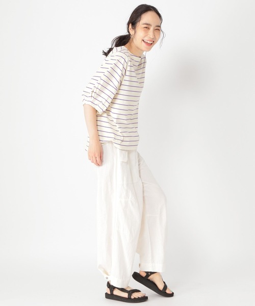 studio CLIP（スタディオクリップ）の「USAコットンパフスリーブプルオーバー2（Tシャツ/カットソー・レディース・その他1/その他2/ライトグレー/スモーク/オフホワイト・LARGE/MEDIUM）」の15枚目の写真