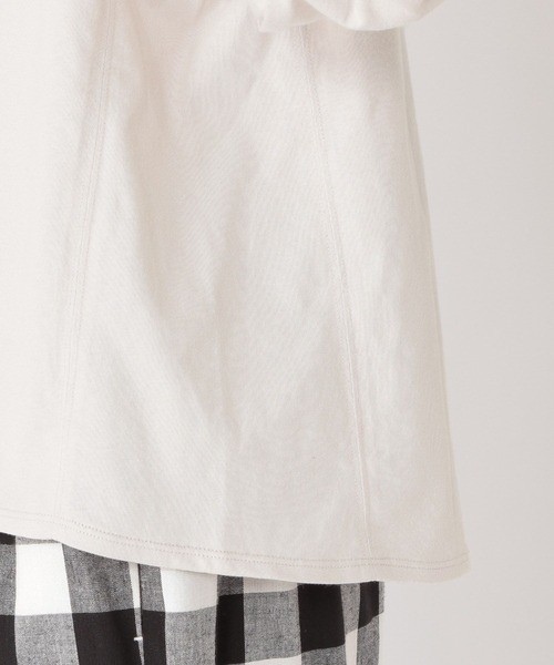 studio CLIP（スタディオクリップ）の「USAコットンパフスリーブプルオーバー2（Tシャツ/カットソー・レディース・その他1/その他2/ライトグレー/スモーク/オフホワイト・LARGE/MEDIUM）」の16枚目の写真