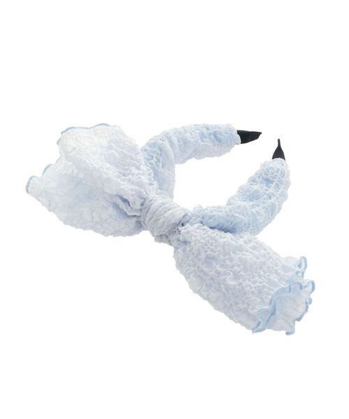 merry jenny（メリージェニー）の「くしゅくしゅリボンカチューシャ（カチューシャ・レディース・ブルー/オフホワイト/ブラック・FREE）」の17枚目の写真