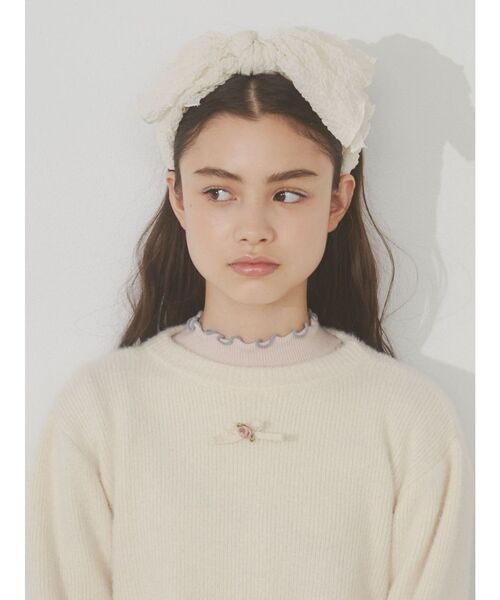 merry jenny（メリージェニー）の「くしゅくしゅリボンカチューシャ（カチューシャ・レディース・ブルー/オフホワイト/ブラック・FREE）」の18枚目の写真