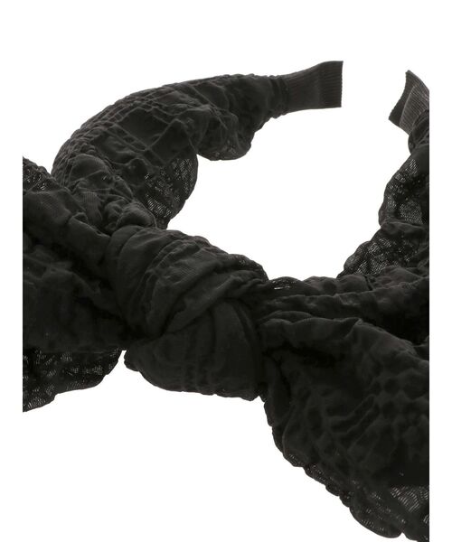 merry jenny（メリージェニー）の「くしゅくしゅリボンカチューシャ（カチューシャ・レディース・ブルー/オフホワイト/ブラック・FREE）」の16枚目の写真