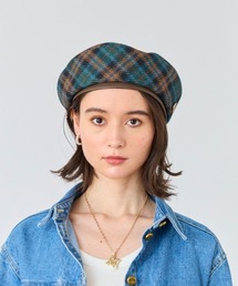 Chapeau d' O（シャポードオー）の「Chapeau d' O  Check Monty Beret / シャポードオー（ハンチング/ベレー帽・レディース）」