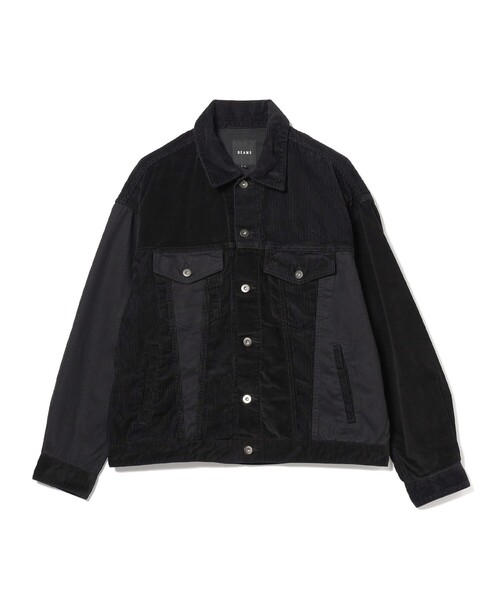 BEAMS(ビームス)の「BEAMS / クレイジーパターン Gジャン(ブルゾン・メンズ・ブラック/ベージュ・M/L/S/XL)」の3枚目の写真