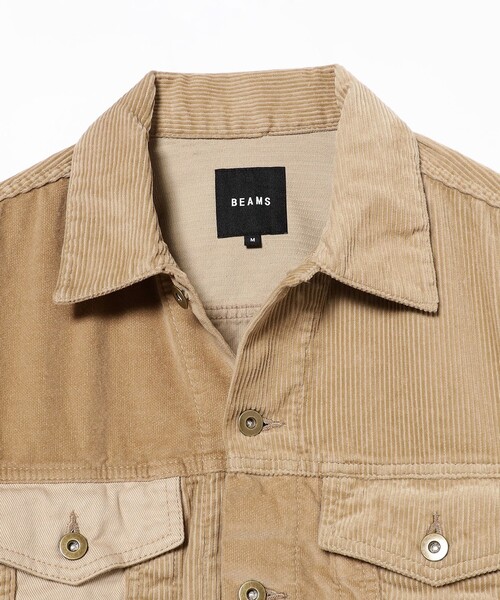 BEAMS(ビームス)の「BEAMS / クレイジーパターン Gジャン(ブルゾン・メンズ・ブラック/ベージュ・M/L/S/XL)」の8枚目の写真