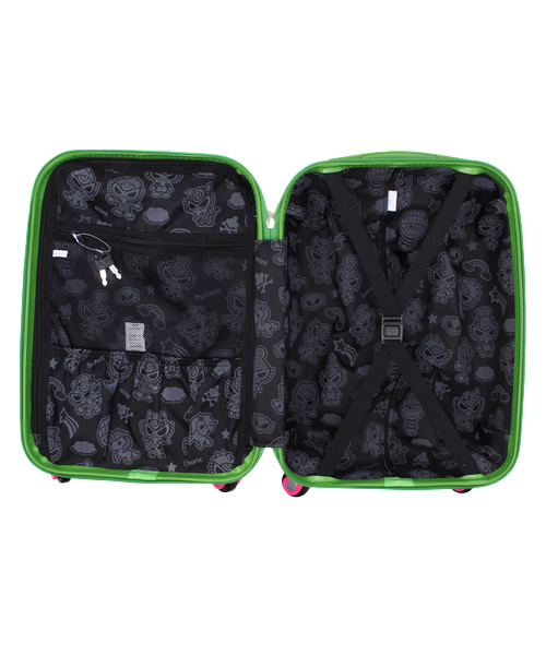 HYSTERIC MINI（ヒステリックミニ）の「Hungry Monsters 総柄 キャリーバッグ（トラベルグッズ・キッズ・ホワイト系その他/ブラック系その他・FREE）」の8枚目の写真