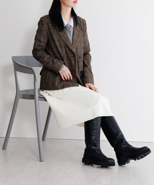 HIMIKO(ヒミコ)の「【Made in Japan】【撥水】トラックソールロングブーツ/631411(ブーツ・レディース・ブラック/ダークブラウン/カーキ・23.0cm/24.0cm/22.5cm/24.5cm/25.0cm/23.5cm/25.5cm/22.0cm/21.5cm/26.0cm)」の19枚目の写真