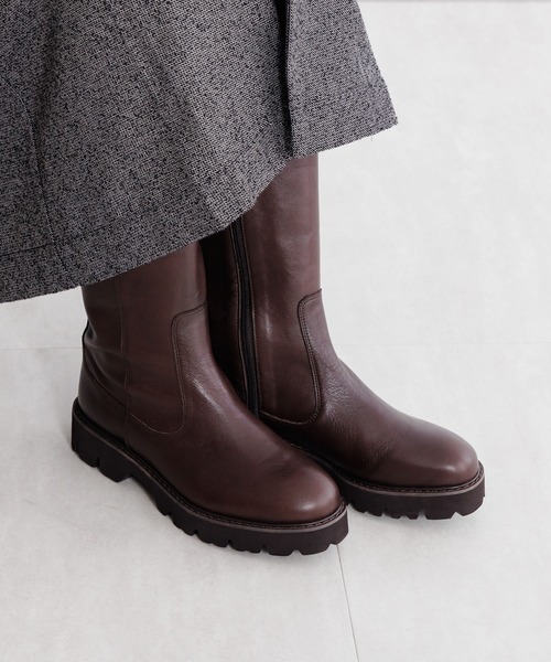 HIMIKO(ヒミコ)の「【Made in Japan】【撥水】トラックソールロングブーツ/631411(ブーツ・レディース・ブラック/ダークブラウン/カーキ・23.0cm/24.0cm/22.5cm/24.5cm/25.0cm/23.5cm/25.5cm/22.0cm/21.5cm/26.0cm)」の22枚目の写真