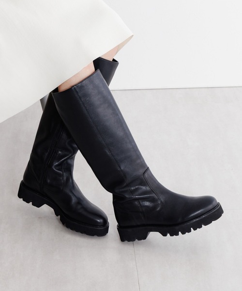 セール】【Made in Japan】【撥水】トラックソールロングブーツ/631411