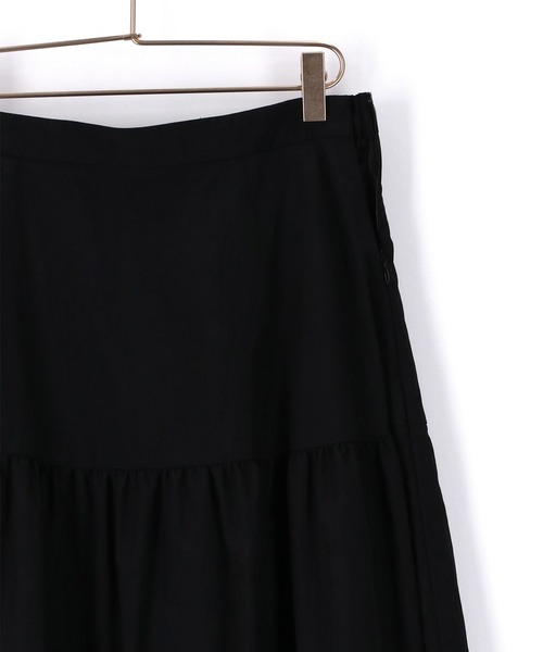 ROPE' PICNIC（ロペピクニック）の「ナイロンギャザースカート（スカート・レディース・ブラック/カーキ・40/38）」の6枚目の写真