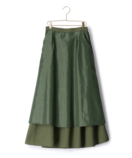 ROPE' PICNIC（ロペピクニック）の「ナイロンギャザースカート（スカート・レディース・ブラック/カーキ・40/38）」の9枚目の写真