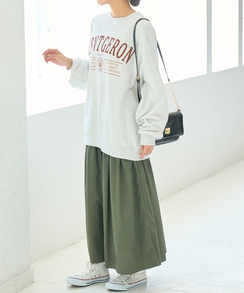 ROPE' PICNIC（ロペピクニック）の「ナイロンギャザースカート（スカート・レディース・ブラック/カーキ・40/38）」の20枚目の写真