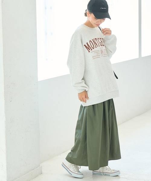 ROPE' PICNIC（ロペピクニック）の「ナイロンギャザースカート（スカート・レディース・ブラック/カーキ・40/38）」の21枚目の写真