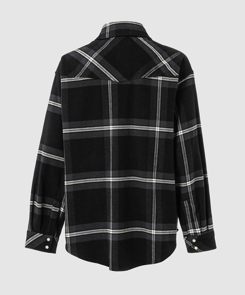 Palm Angels（パームエンジェルス）の「MONOGRAM CHECK OVERSHIRT（シャツ/ブラウス・メンズ・ダークグレー・48/46）」の3枚目の写真