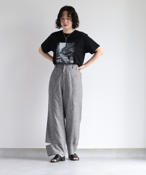 cepo(セポ)の「カットアウトメランジイージーパンツ セットアップ可能(その他パンツ・レディース・ブラウン/グレー・M)」の3枚目の写真