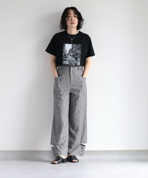 cepo(セポ)の「カットアウトメランジイージーパンツ セットアップ可能(その他パンツ・レディース・ブラウン/グレー・M)」の9枚目の写真