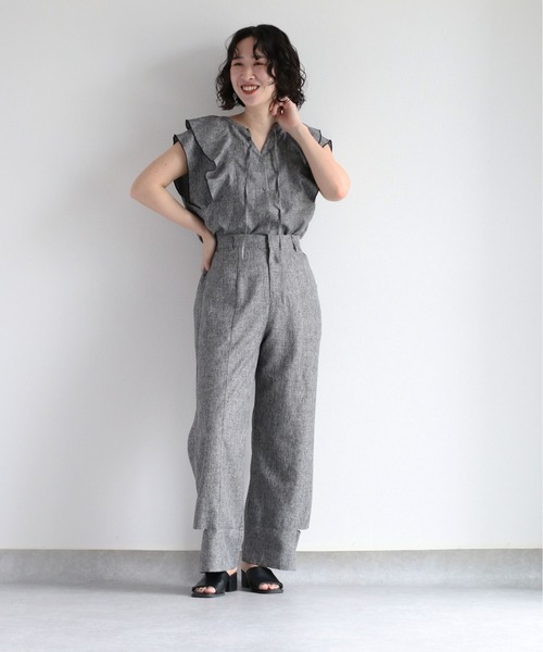 cepo(セポ)の「カットアウトメランジイージーパンツ セットアップ可能(その他パンツ・レディース・ブラウン/グレー・M)」の19枚目の写真