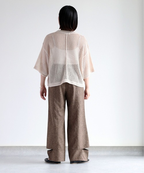 cepo(セポ)の「カットアウトメランジイージーパンツ セットアップ可能(その他パンツ・レディース・ブラウン/グレー・M)」の8枚目の写真