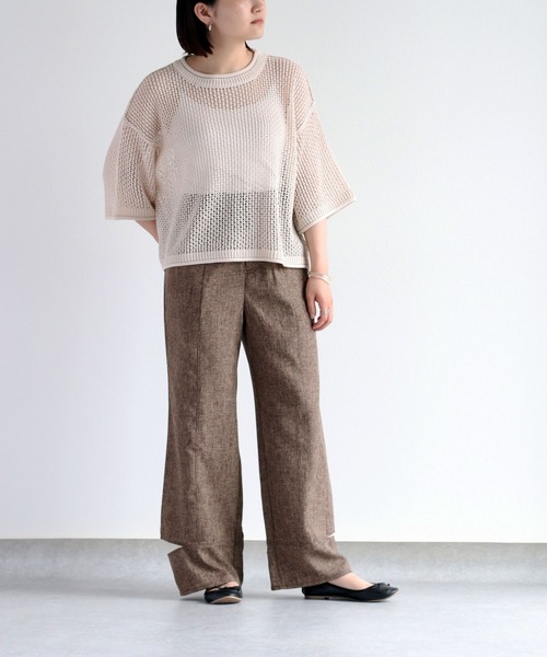 cepo(セポ)の「カットアウトメランジイージーパンツ セットアップ可能(その他パンツ・レディース・ブラウン/グレー・M)」の20枚目の写真