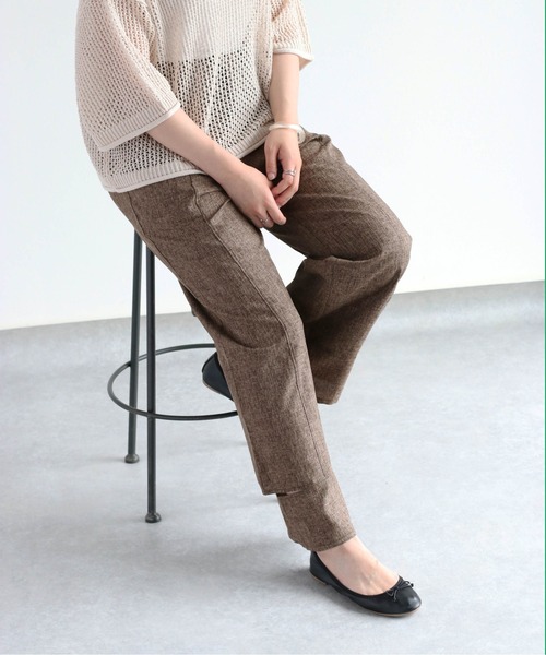 cepo(セポ)の「カットアウトメランジイージーパンツ セットアップ可能(その他パンツ・レディース・ブラウン/グレー・M)」の13枚目の写真