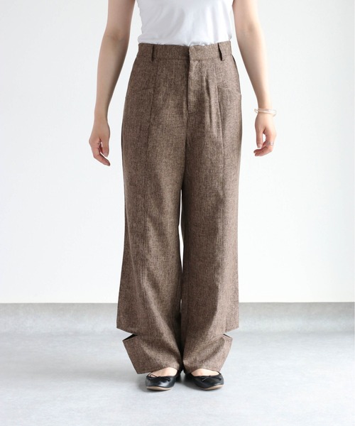 cepo(セポ)の「カットアウトメランジイージーパンツ セットアップ可能(その他パンツ・レディース・ブラウン/グレー・M)」の11枚目の写真