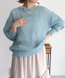 fredy emue | ウール混メッシュニットプルオーバー(ニット/セーター)