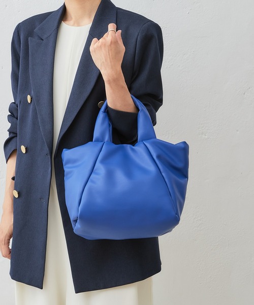 Actually（アクチュアリー）の「フェイクレザー 中綿2wayトート（トートバッグ・レディース・イエロー/アイボリー/ブラック/ブルー・フリー）」の11枚目の写真