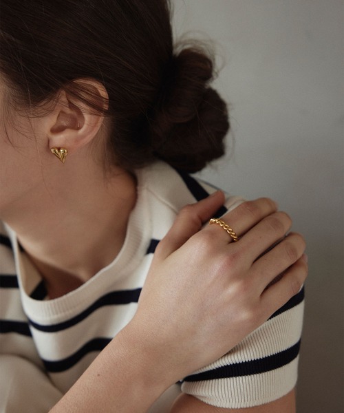 CENE（セネ）の「【CENE】セネ/ツイストフープリング（リング・レディース・ゴールド/シルバー・#11/#13/#9/#15/#8）」の4枚目の写真