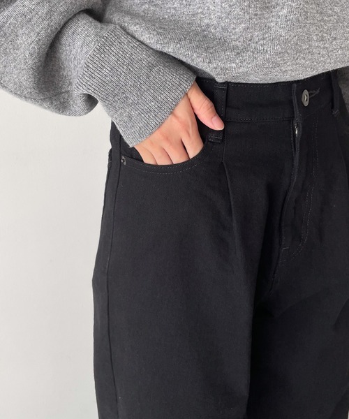 CANAL JEAN（キャナルジーン）の「YA-YA soilタックバギーパンツ