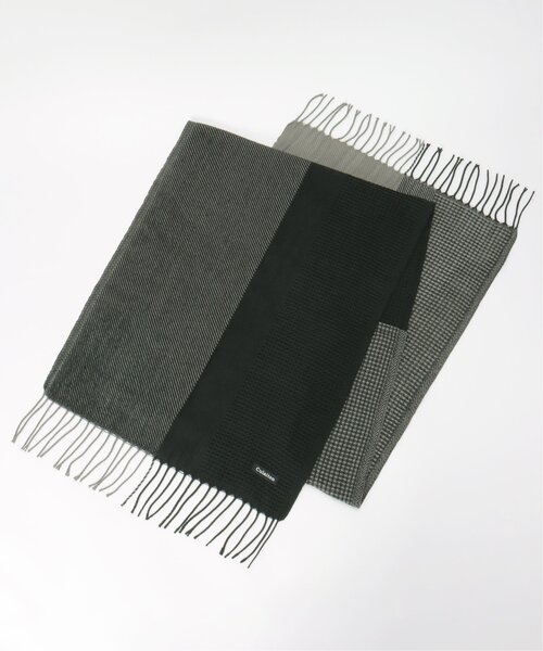 ikka（イッカ）の「【抗菌防臭】編地切り替えワイドマフラー（マフラー・メンズ・モカ/ブラック・FREE）」の8枚目の写真