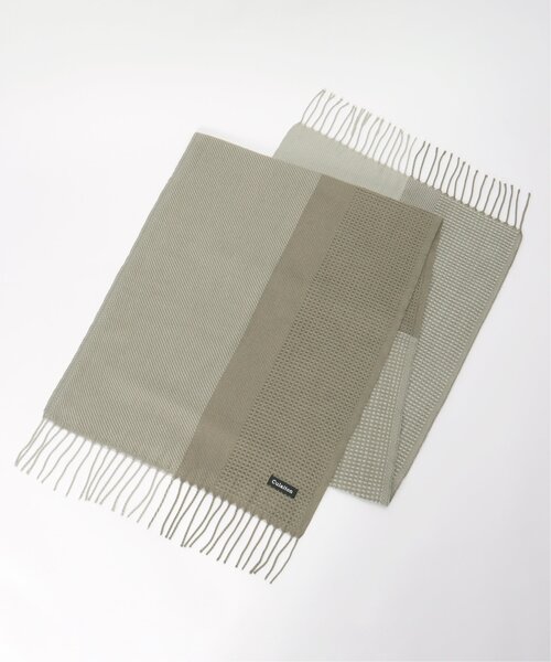 ikka（イッカ）の「【抗菌防臭】編地切り替えワイドマフラー（マフラー・メンズ・モカ/ブラック・FREE）」の14枚目の写真