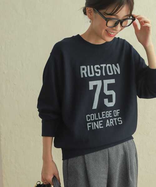 URBAN RESEARCH DOORS（アーバンリサーチドアーズ）の「ミニ裏毛ナンバリングスウェット（スウェット・レディース・ネイビー/オートミール・MEDIUM）」の2枚目の写真