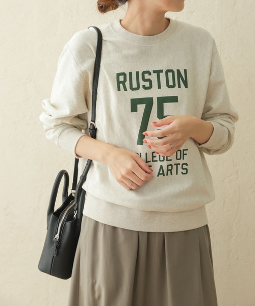 URBAN RESEARCH DOORS（アーバンリサーチドアーズ）の「ミニ裏毛ナンバリングスウェット（スウェット・レディース・ネイビー/オートミール・MEDIUM）」の11枚目の写真