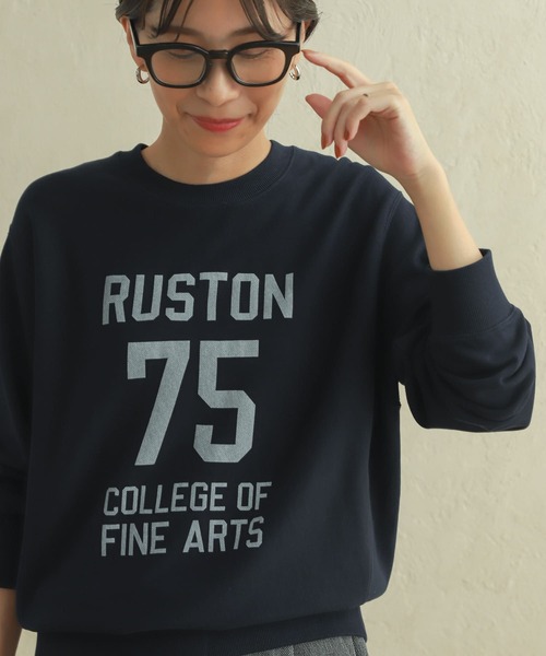 URBAN RESEARCH DOORS（アーバンリサーチドアーズ）の「ミニ裏毛ナンバリングスウェット（スウェット・レディース・ネイビー/オートミール・MEDIUM）」の20枚目の写真