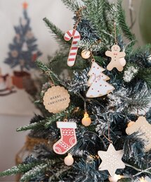BREEZE（ブリーズ）の「クリスマス ウッドオーナメント(モチーフ)（コスチューム/パーティーグッズ・キッズ）」