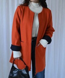 ノーカラーコート（オレンジ/橙色系）ファッション通販 - ZOZOTOWN